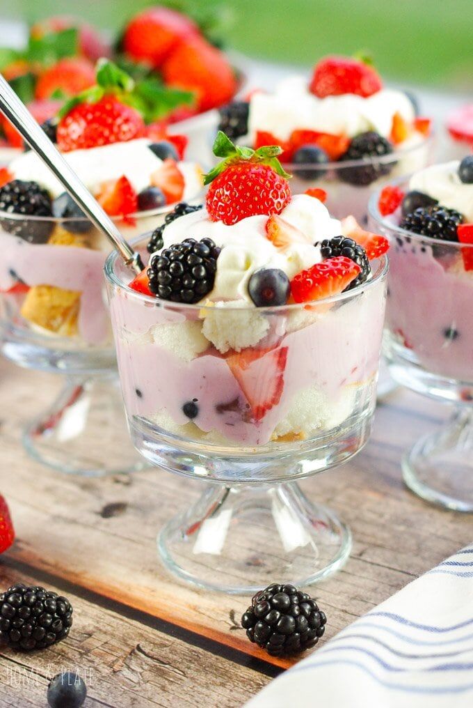 Easy Patriotic Berry Trifle Recipe (July 4th Favorite) - Home & Plate